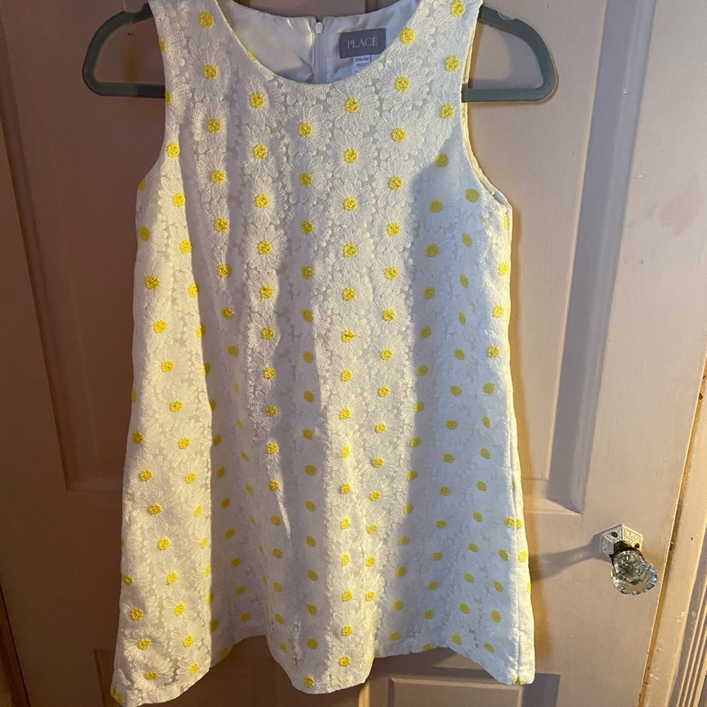 Children’s Place white dress with daisies 16